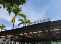 Miami, FL - USA - 11-30-2023: Starbucks coffee shop in Bayfront Park Miami