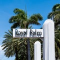 The Royal Palm Hotel sign Royalty Free Stock Photo