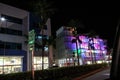 Modern Building in Miami open the days after Hurricane Dorian Royalty Free Stock Photo