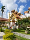 Miami, Florida, November 2017: Wat Buddharangsi of Miami Theravada Buddhist Temple.