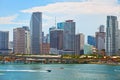 Miami Florida, skyline of downtown Royalty Free Stock Photo