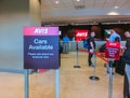 Miami, Florida, USA - Aprile 28, 2018: The Avis rental car office at Miami airport Royalty Free Stock Photo