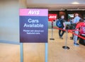 Miami, Florida, USA - Aprile 28, 2018: The Avis rental car office at Miami airport Royalty Free Stock Photo