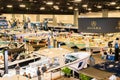 News: 2023 Miami International Boat show in Miami Beach Convention center February 15-19 Fishing exhibition is part of the show Royalty Free Stock Photo