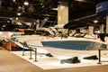 News: 2023 Miami International Boat show in Miami Beach Convention center February 15-19 Fishing exhibition is part of the show Royalty Free Stock Photo