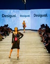 Art Heart Fashion Miami Swim Week - Desigual Fashion show. Models walking runway.