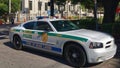 Police car on Miami streets Royalty Free Stock Photo