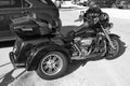 Miami, Florida USA - March 20, 2021: Harley-Davidson Trike parked, side view Royalty Free Stock Photo