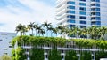 Miami florida usa three story parking palms roof