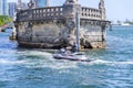 Miami, Florida, USA - 03 11 2024: A tourist riding Yamaha WaveRunner VX Cruiser HO Jet Ski boats in the waters of