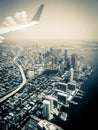 View from the air of Miami Beach, Florida. Royalty Free Stock Photo