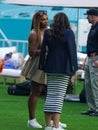 Serena Williams and daughter Alexis Olympia Ohanian visit 2024 Miami Open day 13 at Hard Rock Stadium