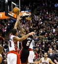 Miami Heat vs. Toronto Raptors Royalty Free Stock Photo