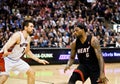 Miami Heat vs. Toronto Raptors Royalty Free Stock Photo