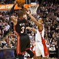 Miami Heat vs. Toronto Raptors Royalty Free Stock Photo
