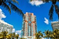 Miami south beach high residential buildings, hotel or houses
