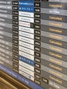 Flights cancelled. Global travel restriction. Royalty Free Stock Photo