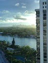 A view of Miami Beach on a beautiful morning - MIAMI - FLORIDA - USA Royalty Free Stock Photo