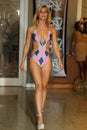 MIAMI - JULY 17: A model walks runway for Karo Swimwear collection