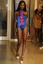 MIAMI - JULY 17: A model walks runway for Karo Swimwear collection