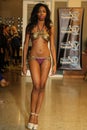 MIAMI - JULY 17: A model walks runway for Karo Swimwear collection