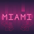 Miami neon advertising