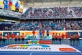 2024 Miami Open Champion Jannik Sinner of Italy poses with trophy after defeating Grigor Dimitrov in the men\'s final