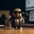 Miami Otaku Action Figure By Lil Keffi: A Dark Gold And Black Rapper