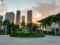 Miami Perez Art Museum, Florida, US. Beautiful cityscape.