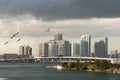 Miami Rainy Sky Royalty Free Stock Photo