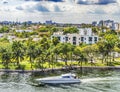 Miami River Water Yacht Downtown Miami Florida