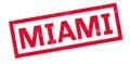 Miami rubber stamp Royalty Free Stock Photo