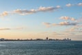 Miami skyline from Atlantic Ocean Royalty Free Stock Photo