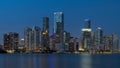 Miami skyline at night