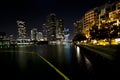 Miami Skyline Night Royalty Free Stock Photo