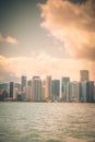 Miami Skyline Vintage