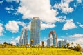 Miami south beach high residential buildings, hotel or houses