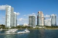 Miami South Beach Residential Skyline Royalty Free Stock Photo