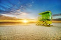 Miami South Beach sunrise Royalty Free Stock Photo
