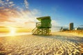 Miami South Beach sunrise Royalty Free Stock Photo