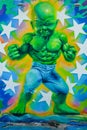 Miami Street Art Winwood Park Muscular and green child