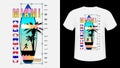 Miami Surf print t-shirt.