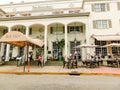 Miami, United States of America - November 30, 2019: Betsy Ross Hotel at Ocean drive in Miami Beach, Florida