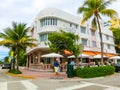 Miami, United States of America - November 30, 2019: Cardozo Hotel at Ocean drive in Miami Beach, Florida