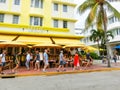 Miami, United States of America - November 30, 2019: Leslie Hotel at Ocean drive in Miami Beach, Florida