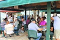 Miami, United States - Maximo Gomez Park in Little Havana, in the Cuban district of Miami