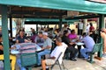 Miami, United States - Maximo Gomez Park in Little Havana, in the Cuban district of Miami