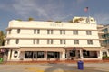 Miami, USA - April 18, 2021: Art Deco Bentley hotel building modernist architecture in Ocean Drive Royalty Free Stock Photo