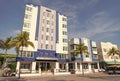 Miami, USA - April 18, 2021: Art Deco Park Central hotel building modernist architecture Royalty Free Stock Photo