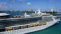 Miami, USA - April 29, 2022: Royal Caribbean Cruise Line Jewel Of The Seas ship Royalty Free Stock Photo